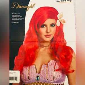 Dreamgirl Mermaid Wig with seashells